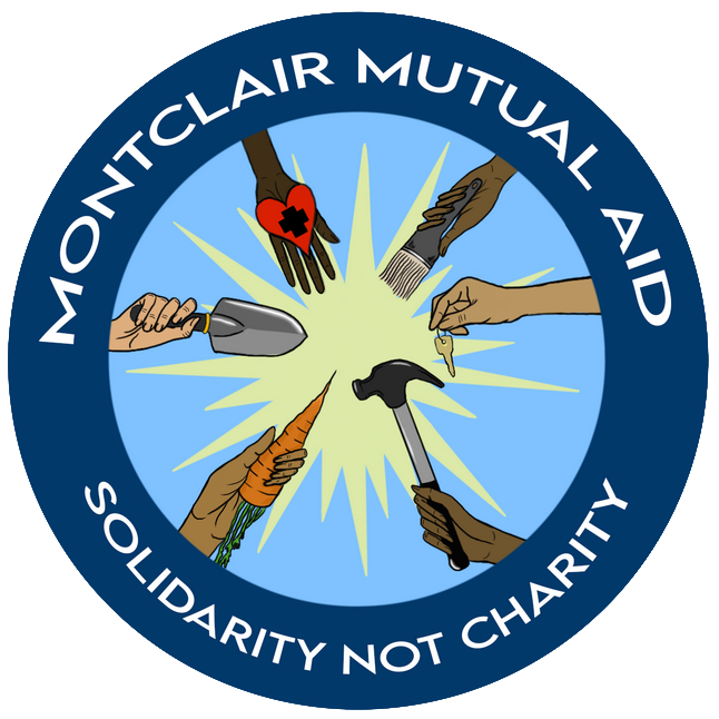 Montclair Mutual Aid Solidarity Not Charity logo