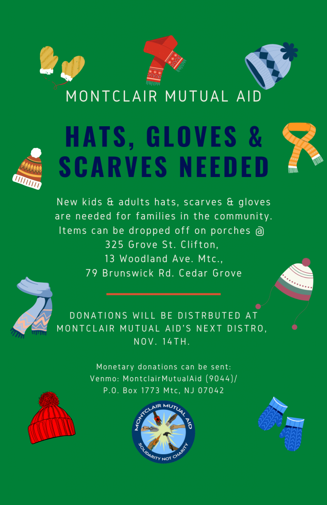 Hats, gloves, and scarves needed